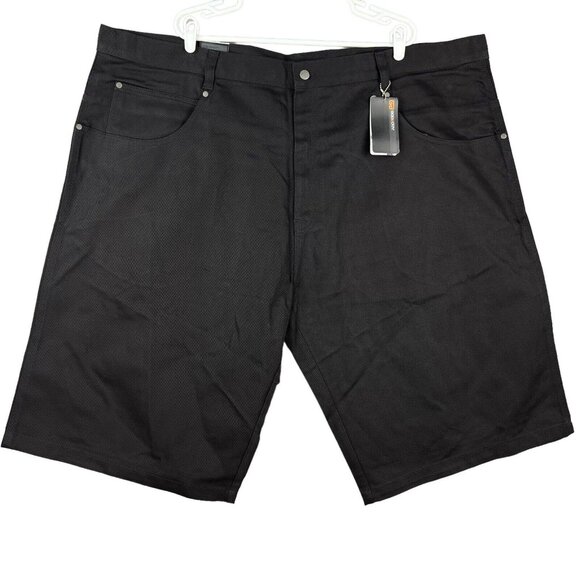 GB GODBODY Men's Denim Technology Shorts Size 54 Cotton Black 16" inseam NWT - Picture 1 of 12